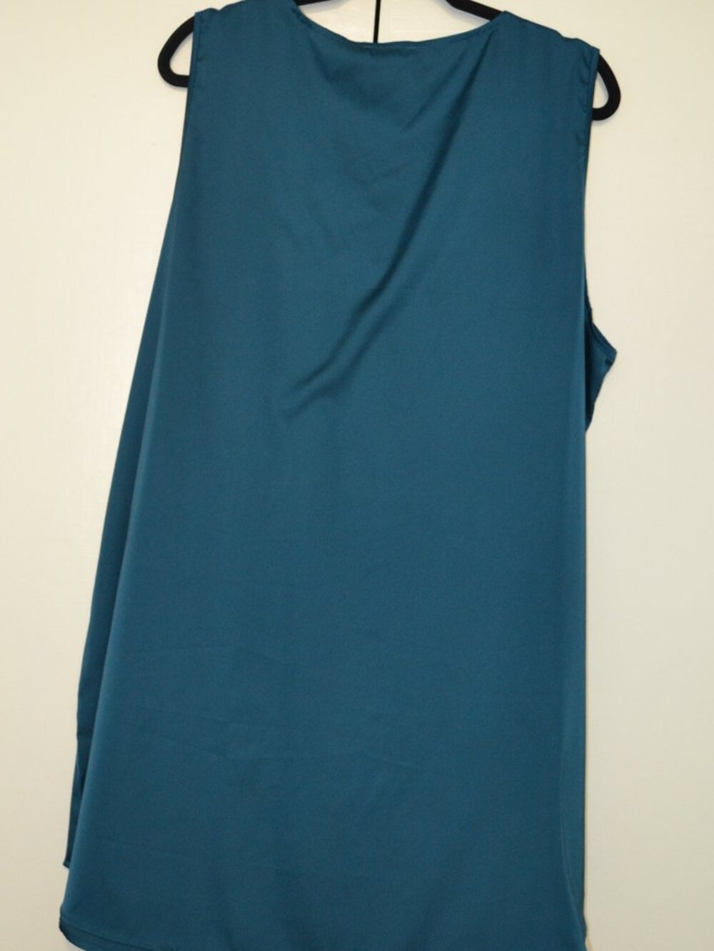 Ekouaer Women’s Sleeveless Lace Trim Nightgown – Teal – Size 3XL - Picture 3 of 6